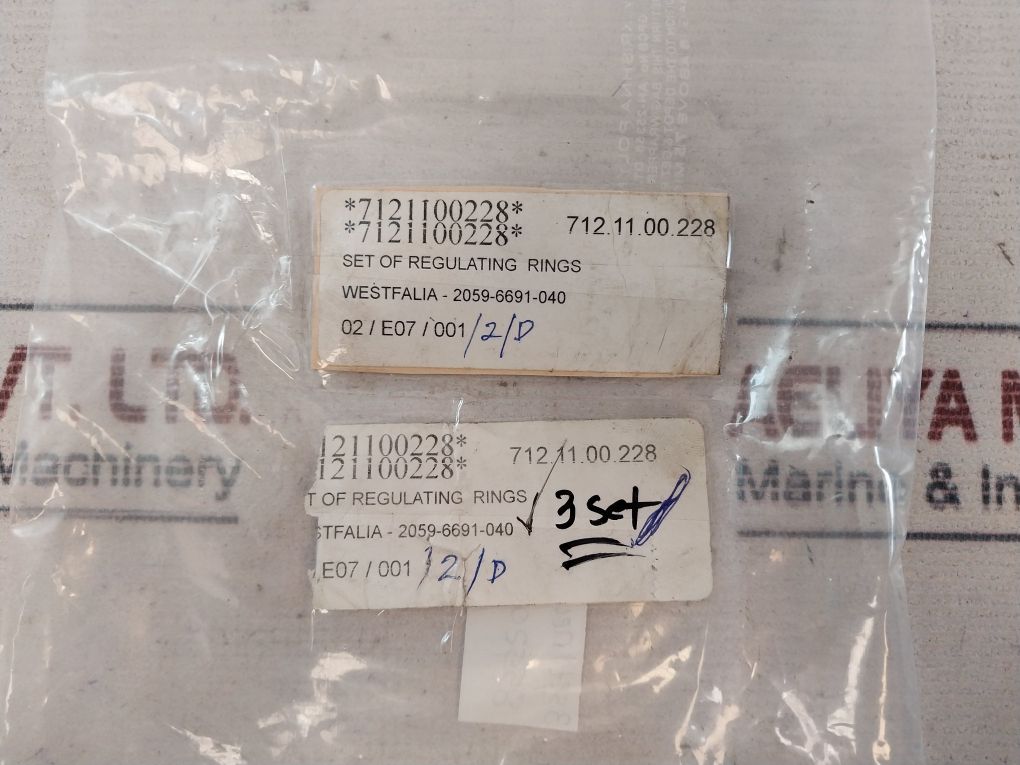 Westfalia 2059-6691-040 Set Of Regulating Rings