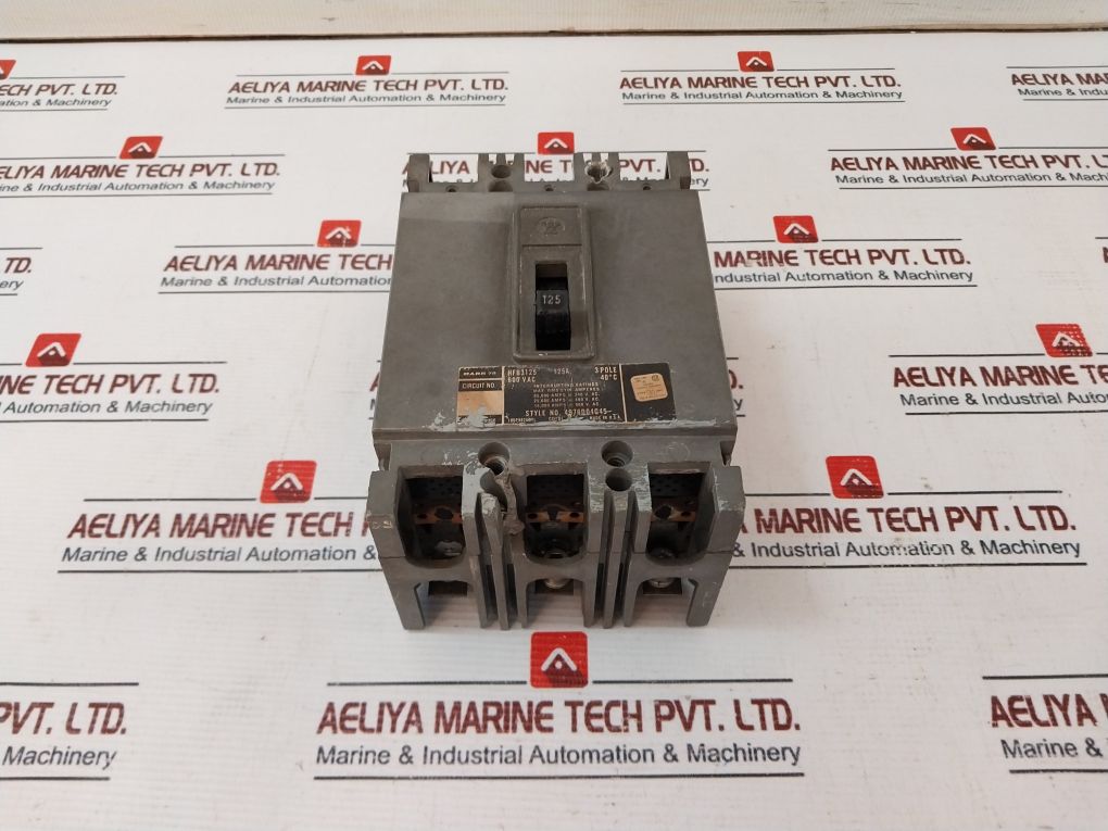 Westing House Hfb3125 Circuit Breaker 4976D04G45 125A 600V Ac 3 Pole Unit