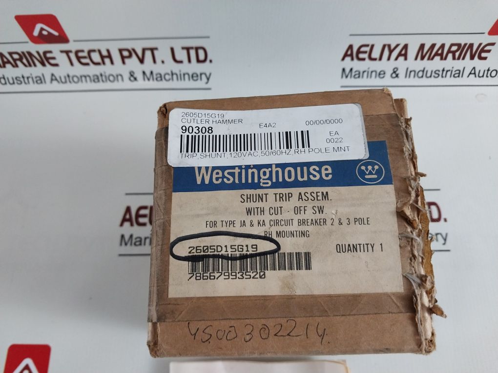 Westinghouse 2605D15G19 Mounting Shunt Trip