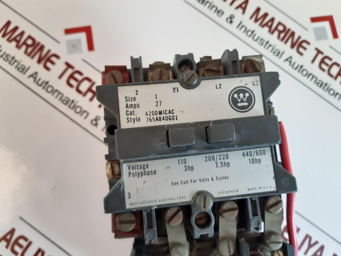 Westinghouse A200M1Cac Motor Control Starter
