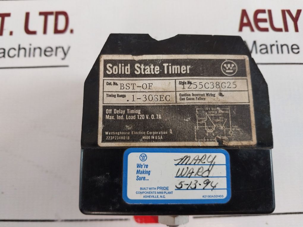 Westinghouse Bst-of Solid State Timer