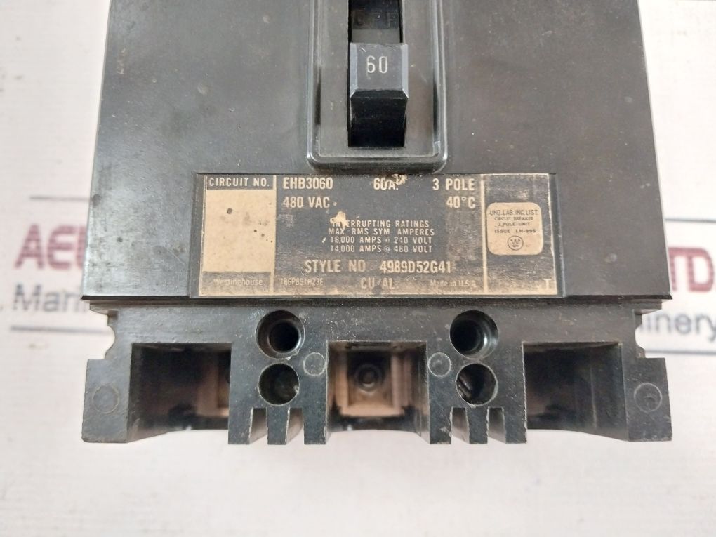 Westinghouse Ehb3060 Circuit Breaker