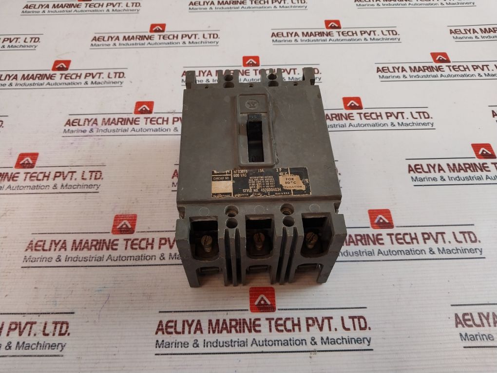 Westinghouse Hfb3015 Circuit Breaker 600 Vac