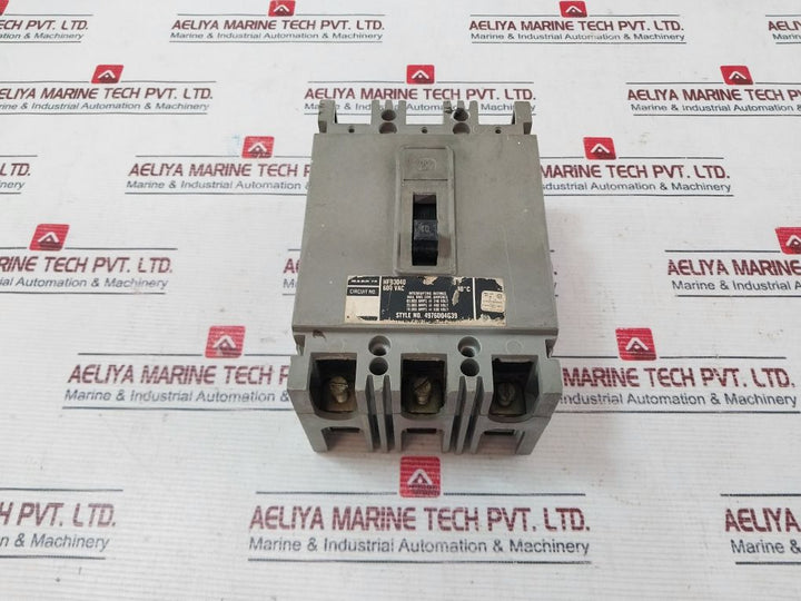 Westinghouse Hfb3040 Circuit Breaker 600V Ac 40A 3 Pole Unit