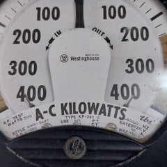 Westinghouse Kp-241 Power Panel Meter 400-0-400 A-c Kilowatts