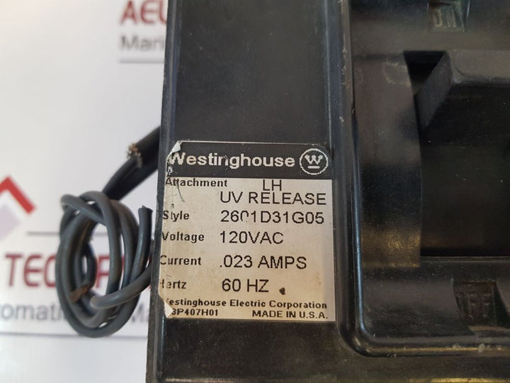 Westinghouse Lb3400F Lb Frame 3 Pole Circuit Breaker
