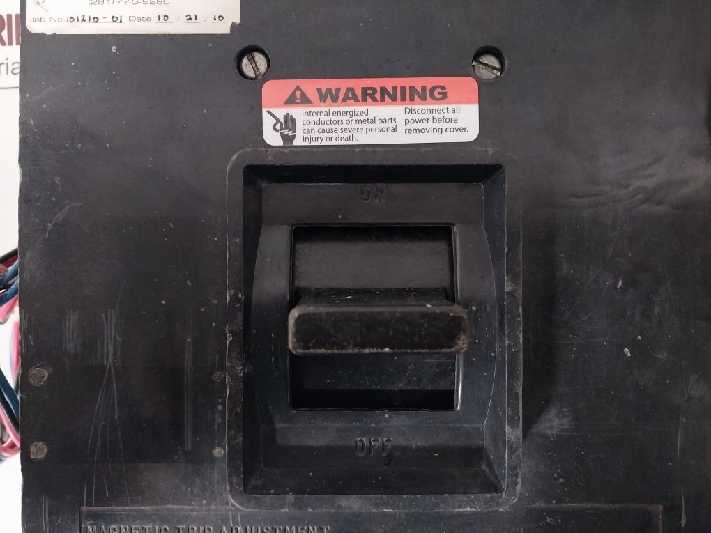 Westinghouse Ma3800F Circuit Breaker 3 Pole 600V Ac 800A Max.