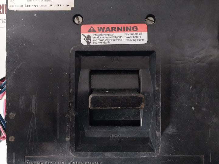 Westinghouse Ma3800F Circuit Breaker 3 Pole 600V Ac 800A Max.