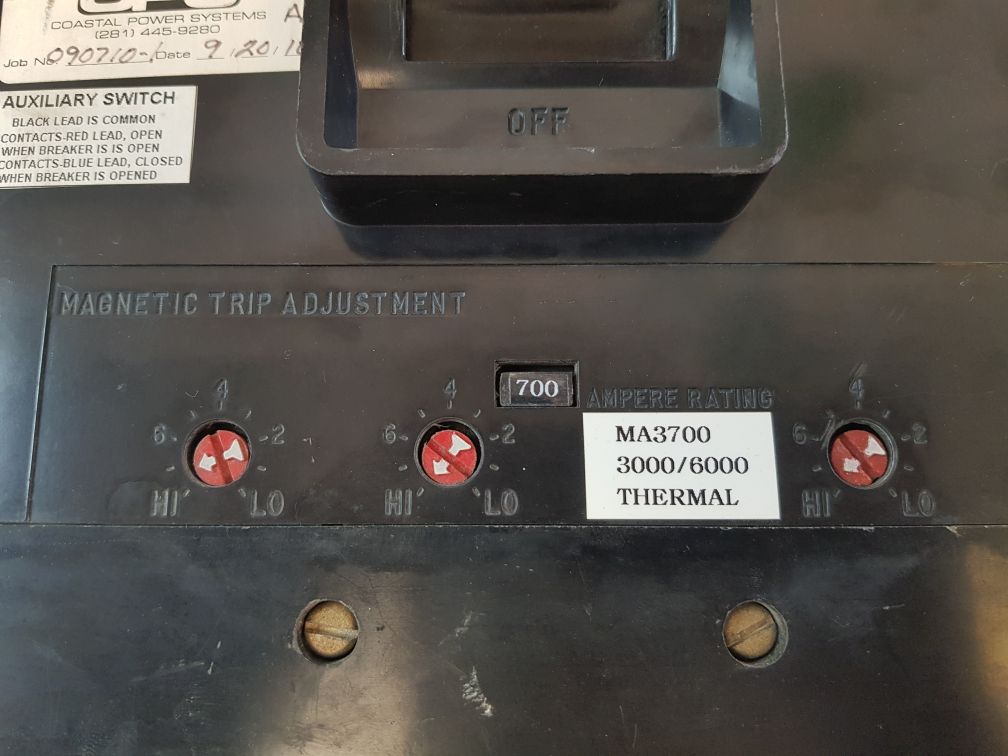 Westinghouse Ma3800F Circuit Breaker