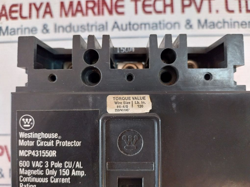 Westinghouse Mcp431550R Motor Circuit Protector 600 Vac 3 Pole