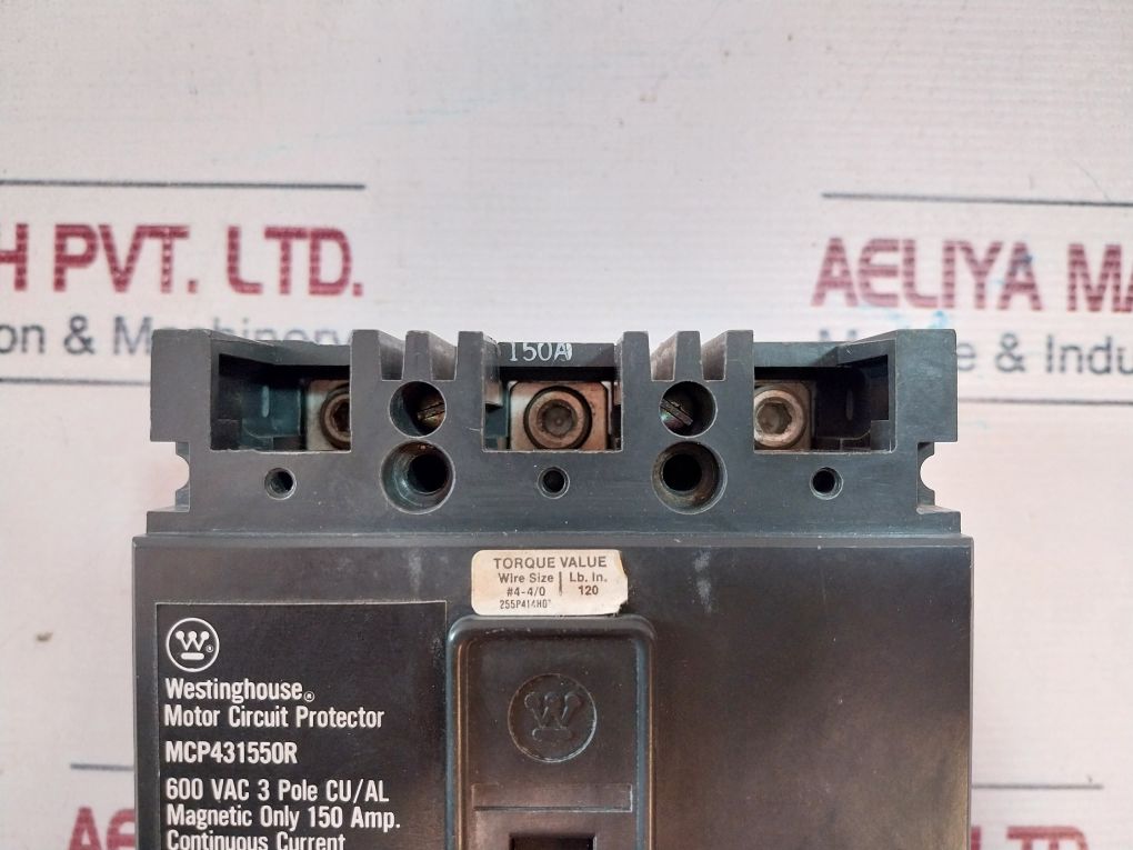 Westinghouse Mcp431550R Motor Circuit Protector 600 Vac 3 Pole