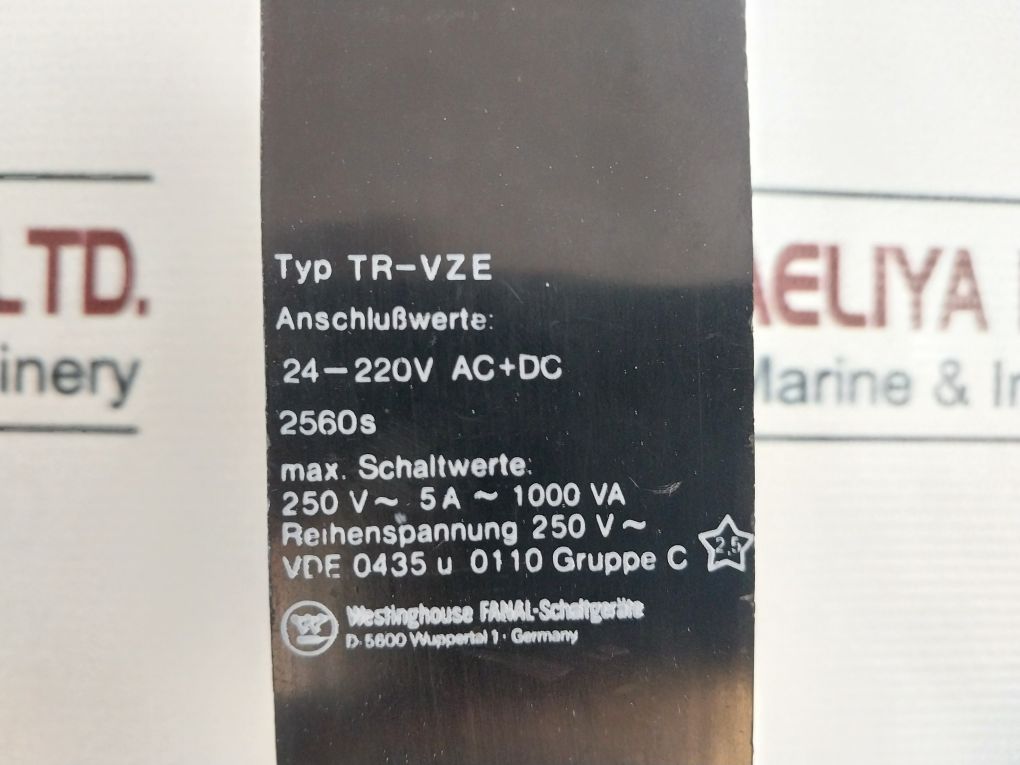 Westinghouse Tr-vze Relay Module 24-220V Ac+Dc