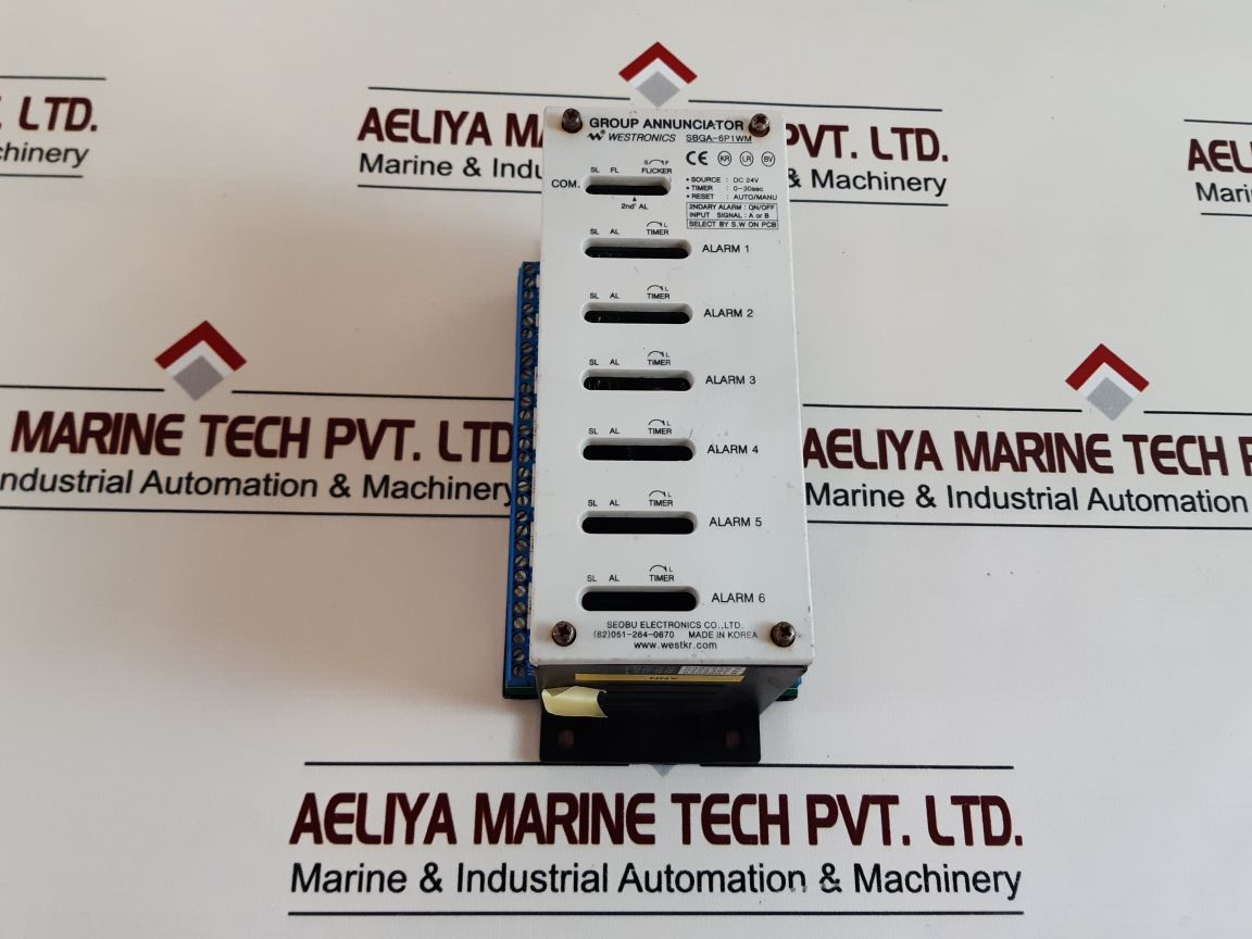 Westronics Sbga-6P1Wm Group Annunciator 0-30 Sec