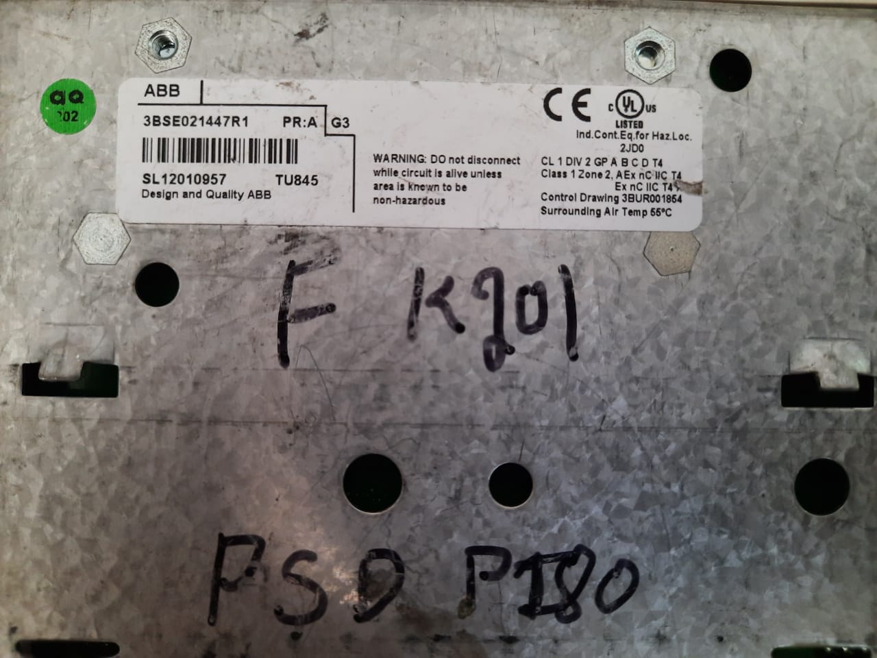 Abb tu845 termination unit 3bse021447r1 