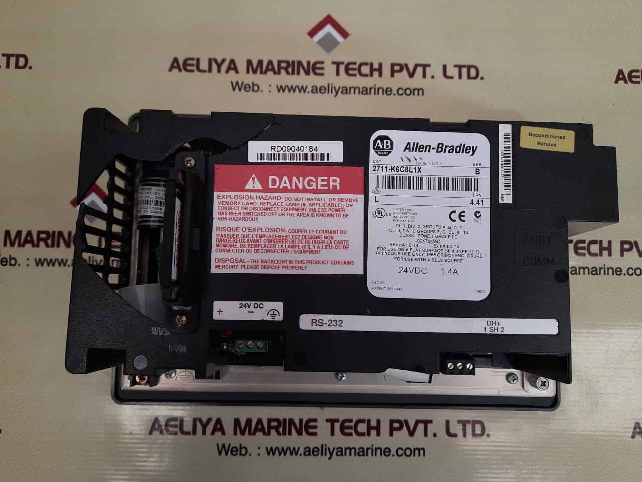Allen - bradley 2711-k6c8l1x ser.b panelview 600 touch screen display
