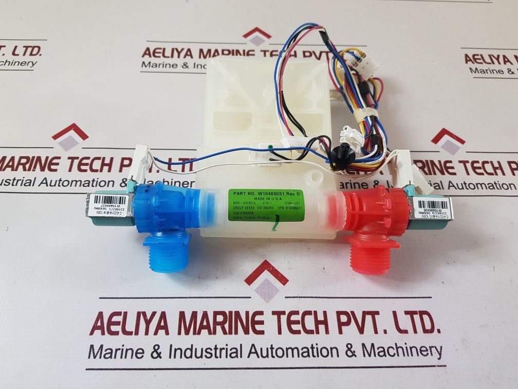 Whirlpool W10486031 Water Inlet Valve Rev: G