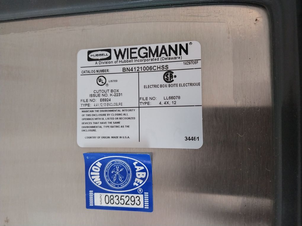 Wiegmann Bn4121006Chss Enclosure