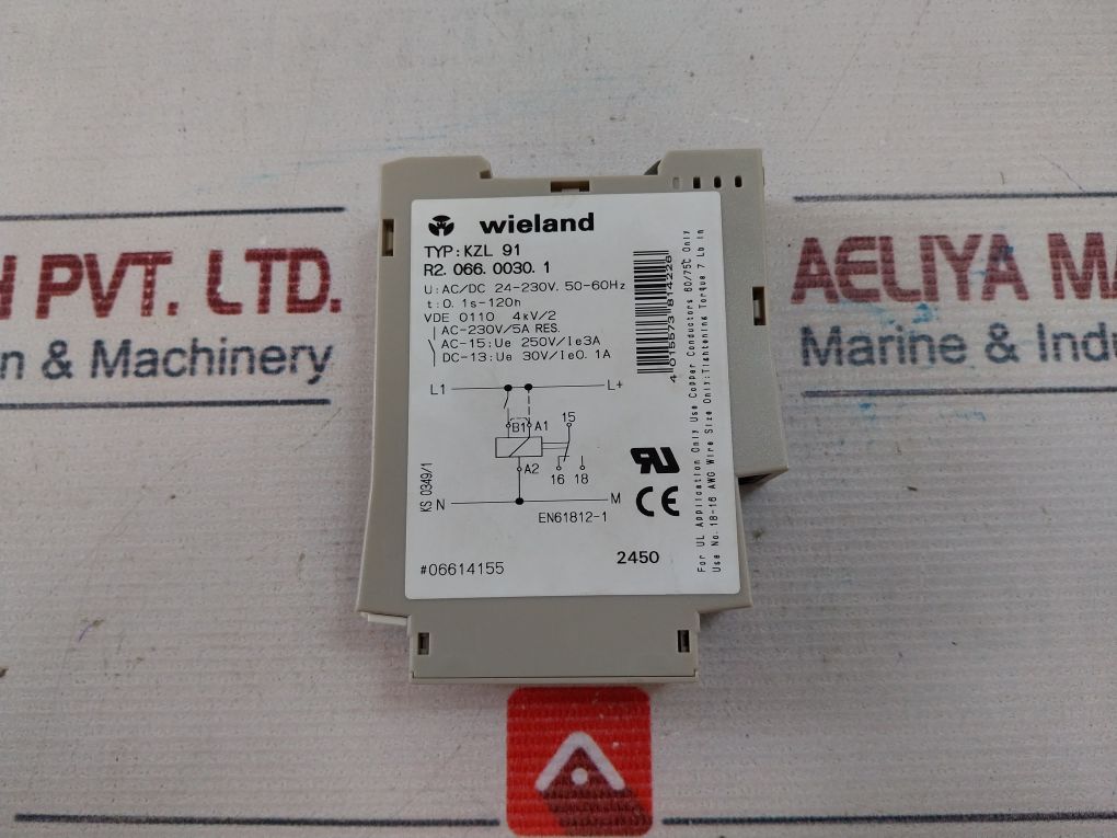 Wieland Kzl 91 Electron Time Relay 50-60Hz