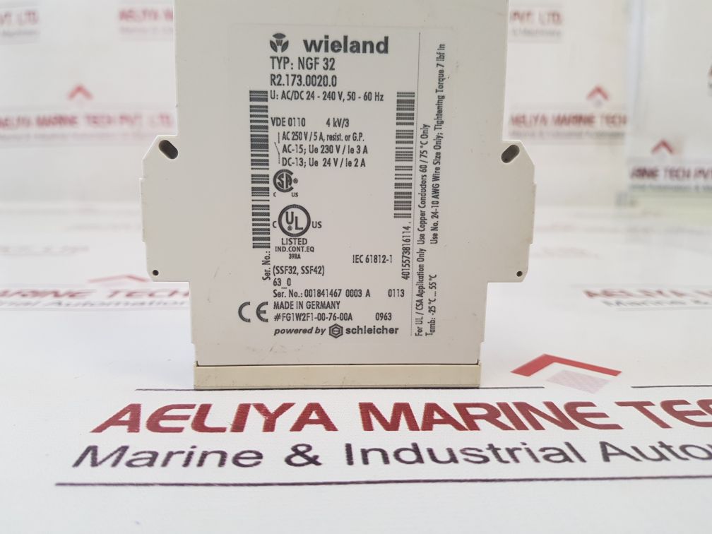 Wieland Ngf32 Relay R2.173.0020.0
