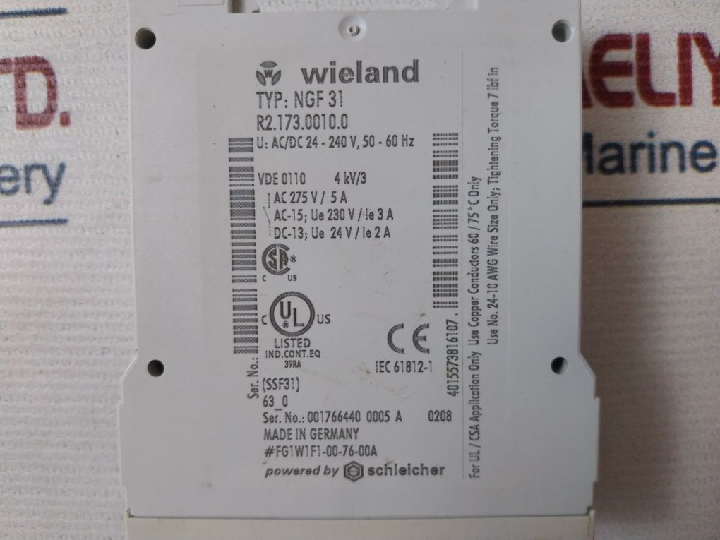 Wieland Ngf 31 Relay