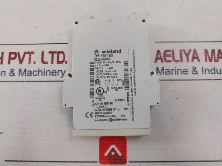 Wieland Ngm 1600 Multifinction Timer Relay 0,1S-300H