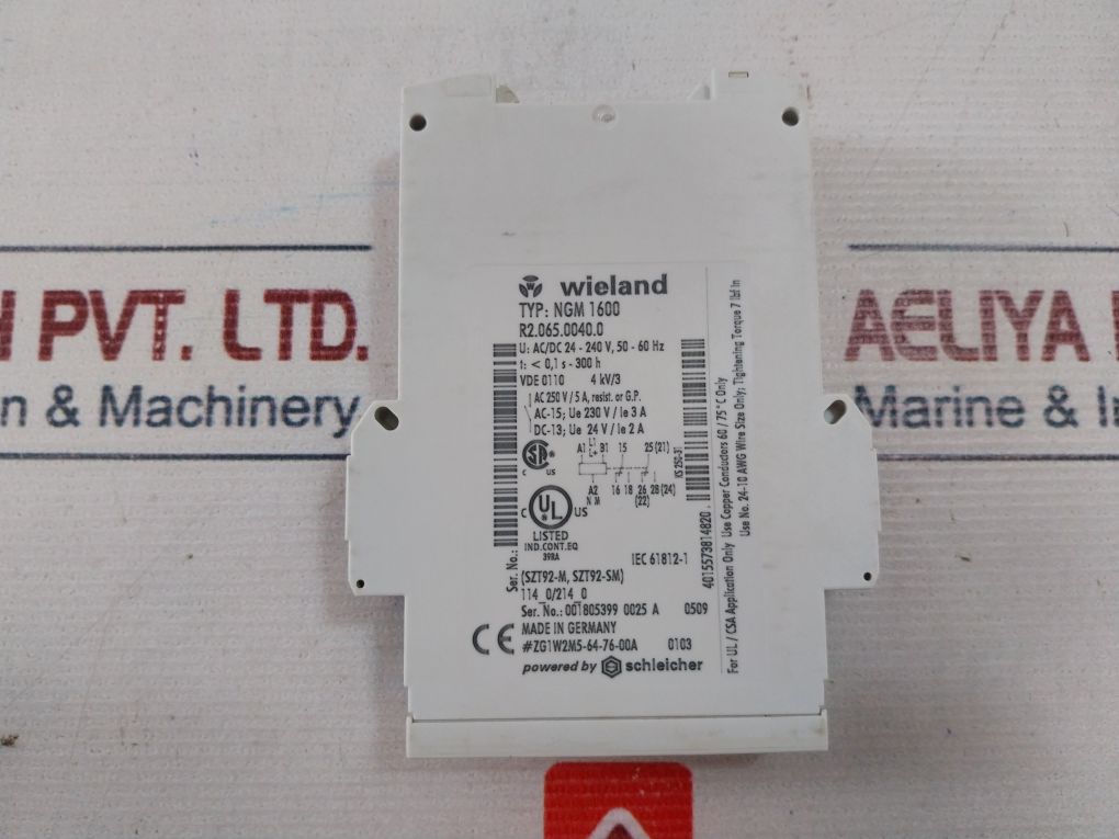Wieland Ngm 1600 Multifunction Time Relay