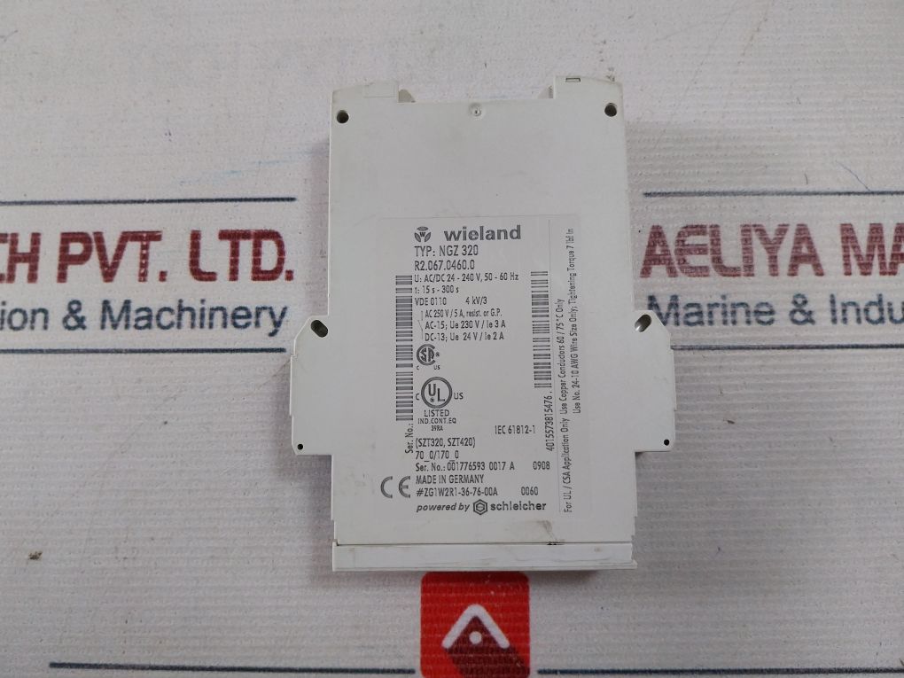 Wieland Ngz 320 Electron Time Relay