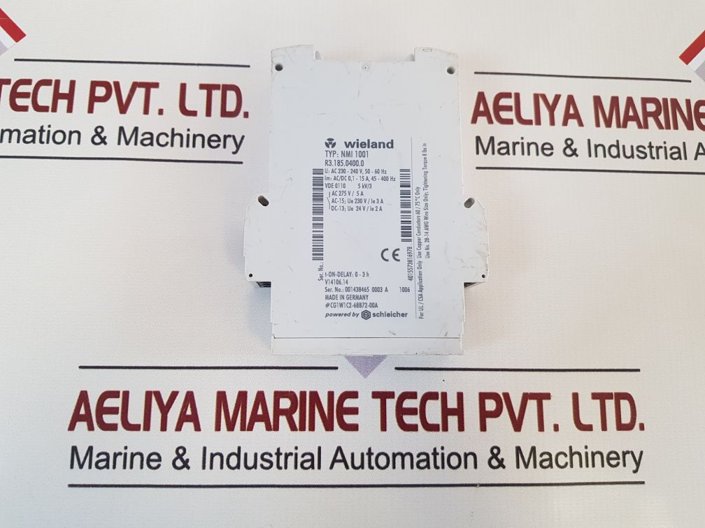 Wieland Nmi 1001 Current Monitoring Relay