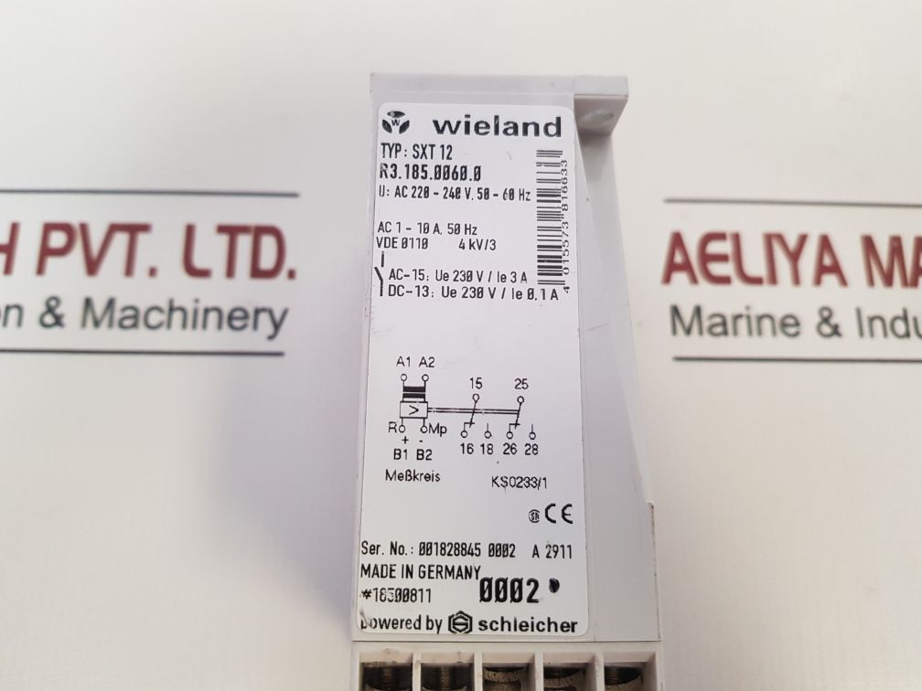 Wieland Sxt 12 Voltage Current Monitoring Relay R3.185.0060.0