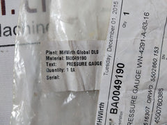 Wika Cl. 1.6 Pressure Gauge 0-16 Bar
