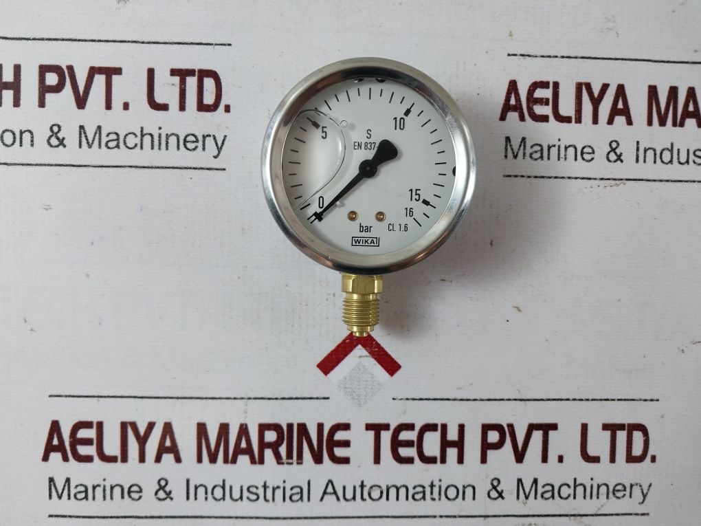 Wika Cl. 1.6 Pressure Gauge 0-16 Bar