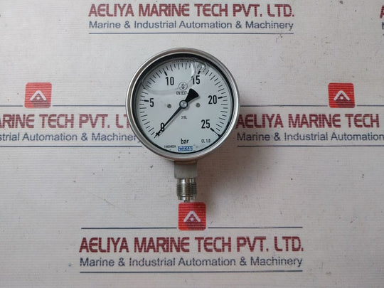Wika En 837-1 Pressure Gauge 0-25 Bar W