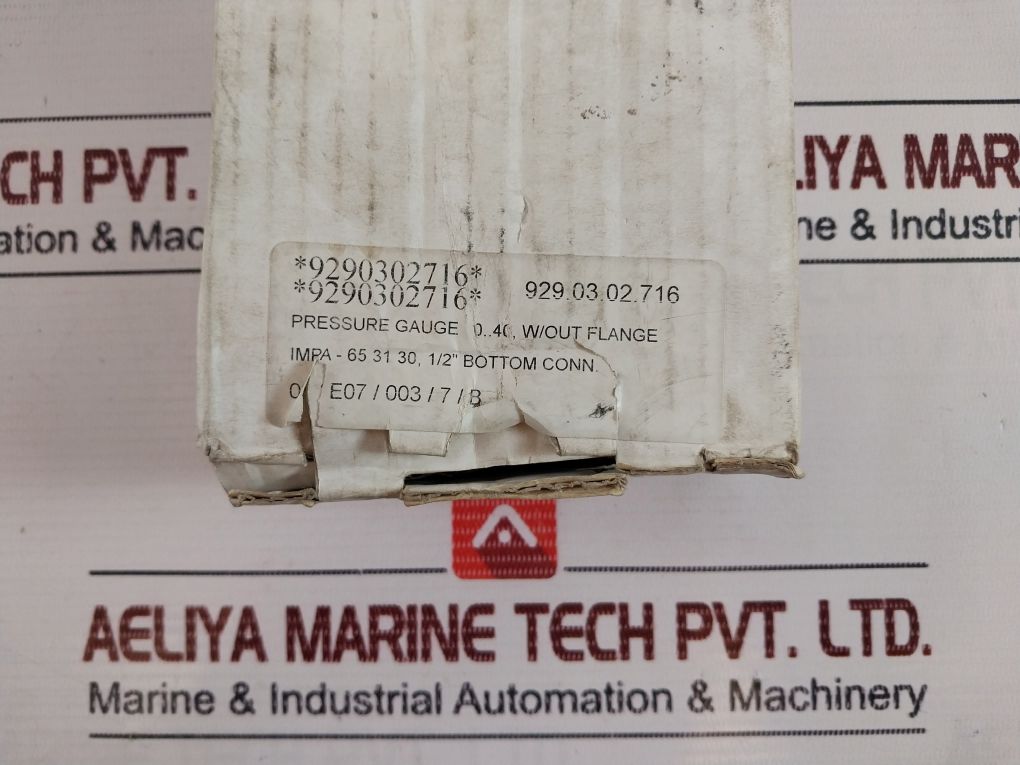 Wika En 837-1 Pressure Transmitter 0-40 Bar