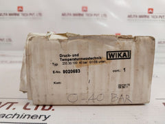 Wika En 837-1 Pressure Transmitter 0-40 Bar