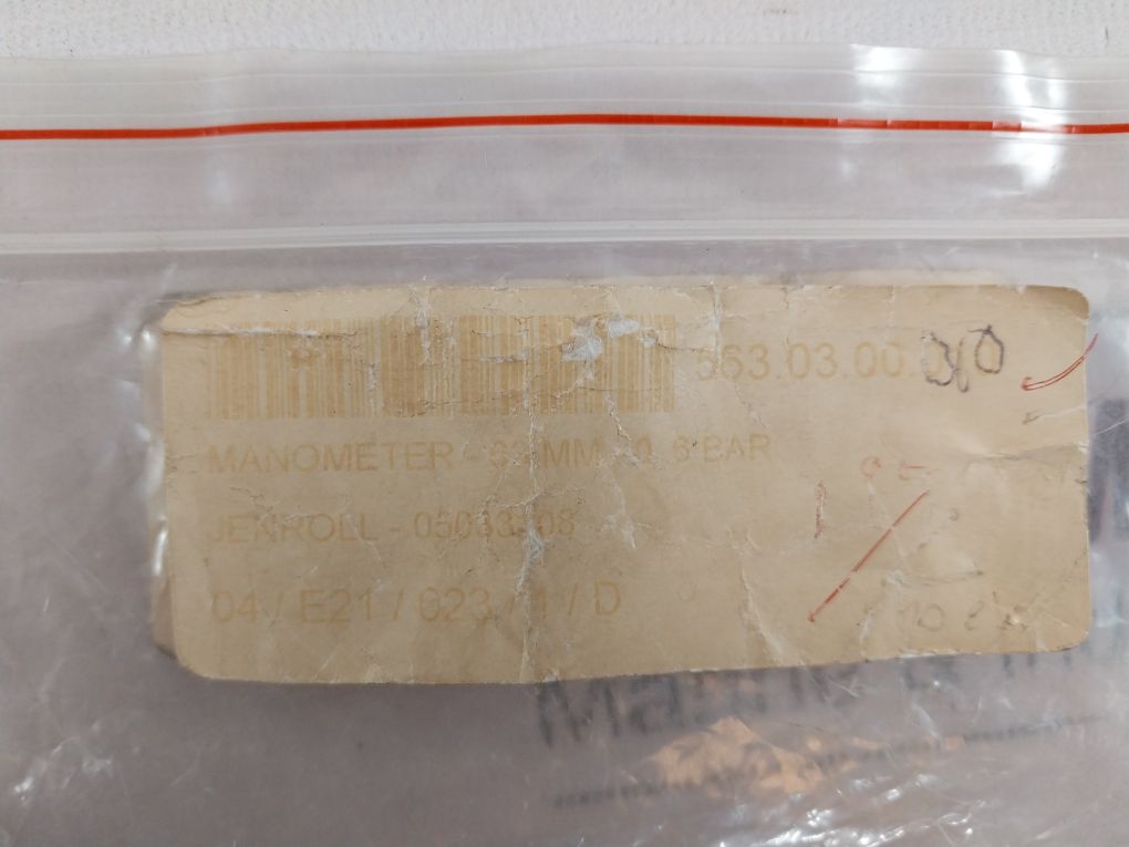 Wika En 837-1 Pressure Gauge Manometer-63 Mm 0-6 Bar Cl 2.5