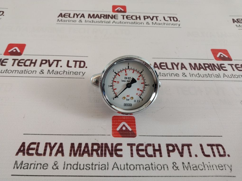 Wika En 837-1 Pressure Gauge Manometer-63 Mm 0-6 Bar Cl 2.5