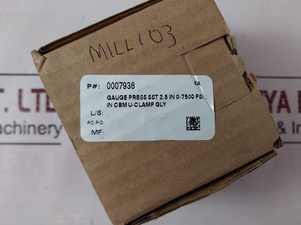 Wika 0-7500Psi/Kpa Pressure Gauge 232.53 2.5”