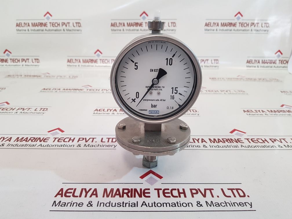 Wika 1106680948 Pressure Gauge 40 Bar