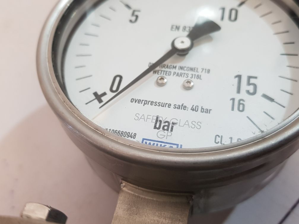 Wika 1106680948 Pressure Gauge 40 Bar