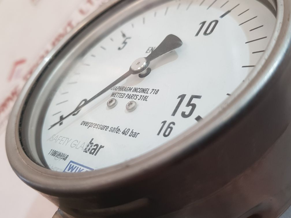 Wika 1106680948 Pressure Gauge 40 Bar