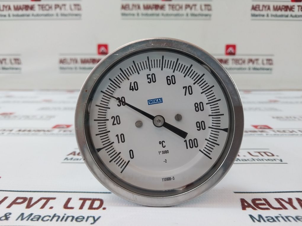 Wika 110908-3 Thermometer Gauge 0-100°C