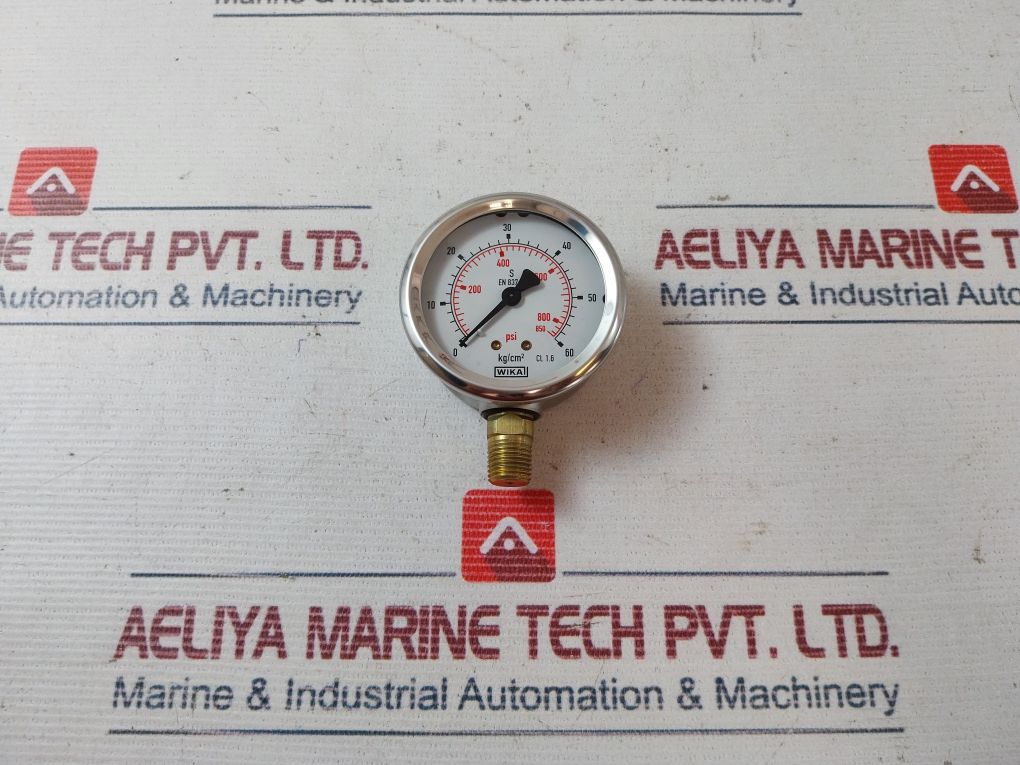 Wika 213.53.063 Pressure Gauge 0-850 Psi