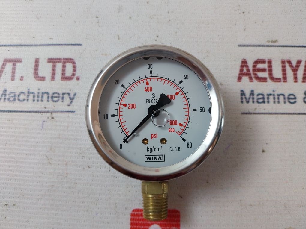 Wika 213.53.063 Pressure Gauge 0-850 Psi
