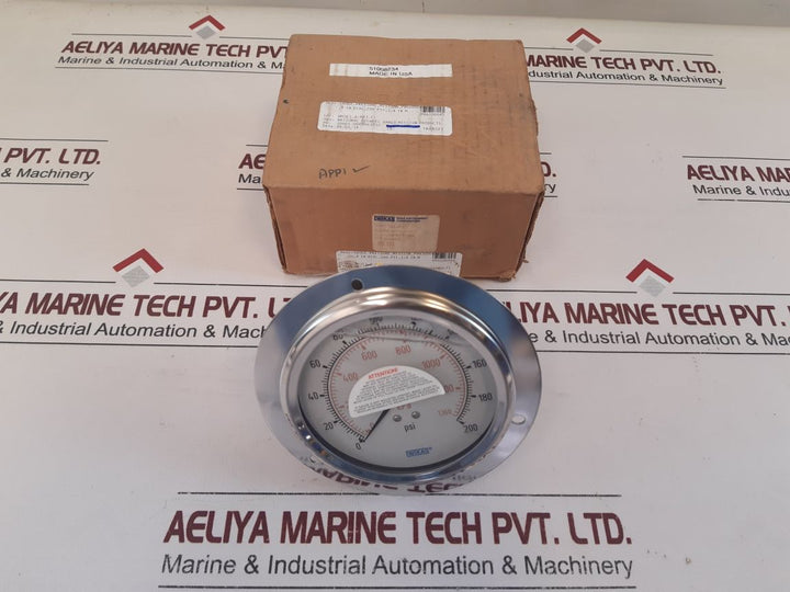 Wika 213.53 4” Pressure Gauge 200 PsiKpa