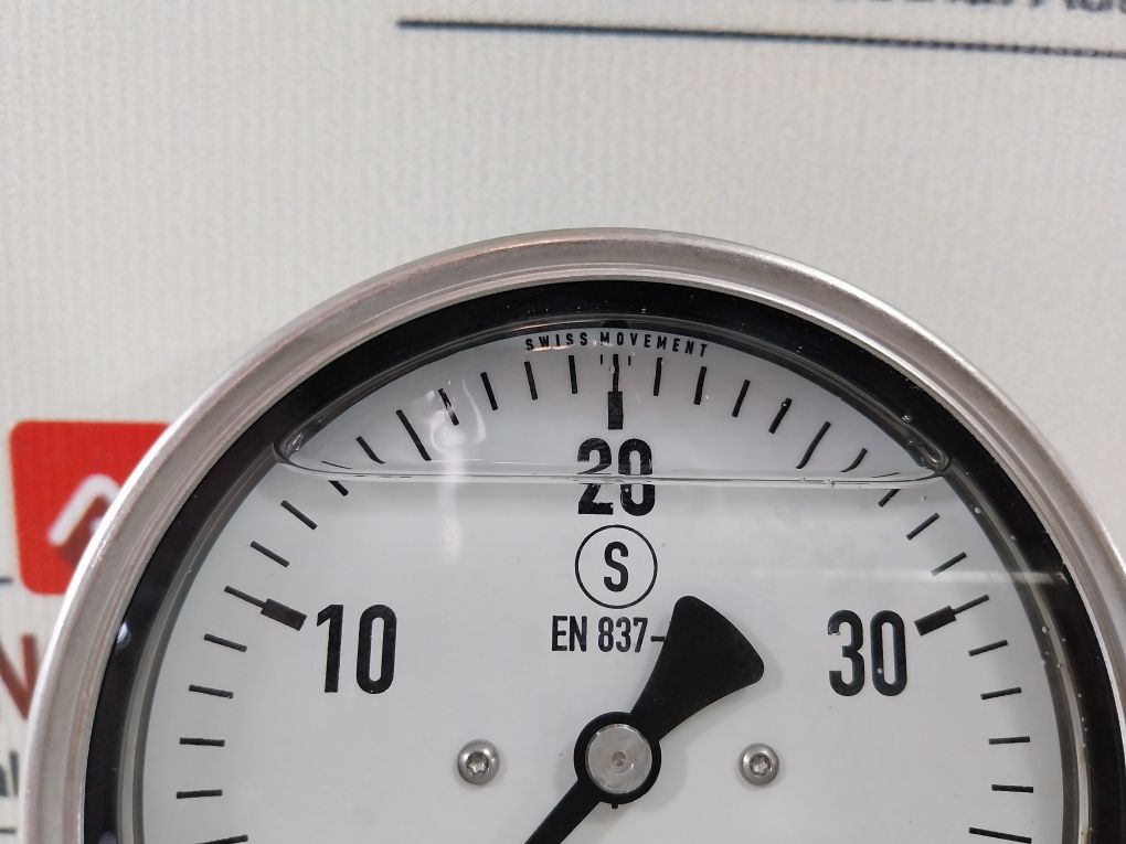 Wika En 837-1 Pressure Gauge 0-40 W/Out Flange 0-40Bar