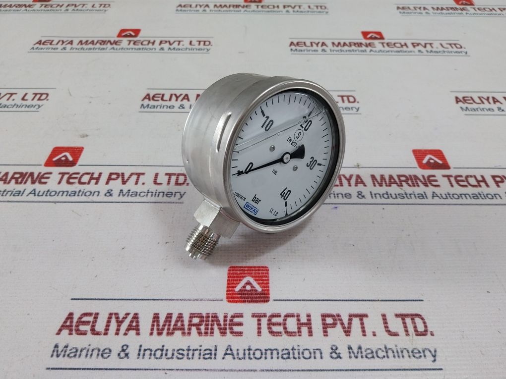 Wika En 837-1 Pressure Gauge 0-40 W/Out Flange 0-40Bar