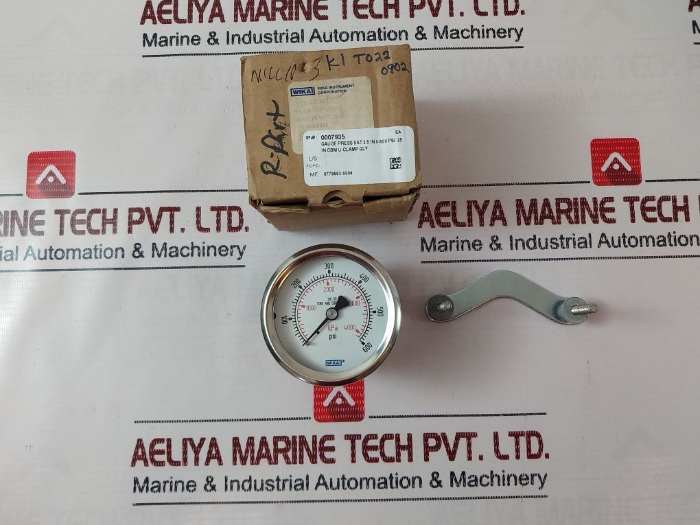 Wika 316 Ss Gauge 0-600 Psi Tube And Connection 0-4000 Kpa