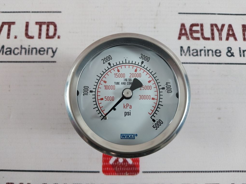 Wika 316 Ss Tube And Connection 0-5000 Psi