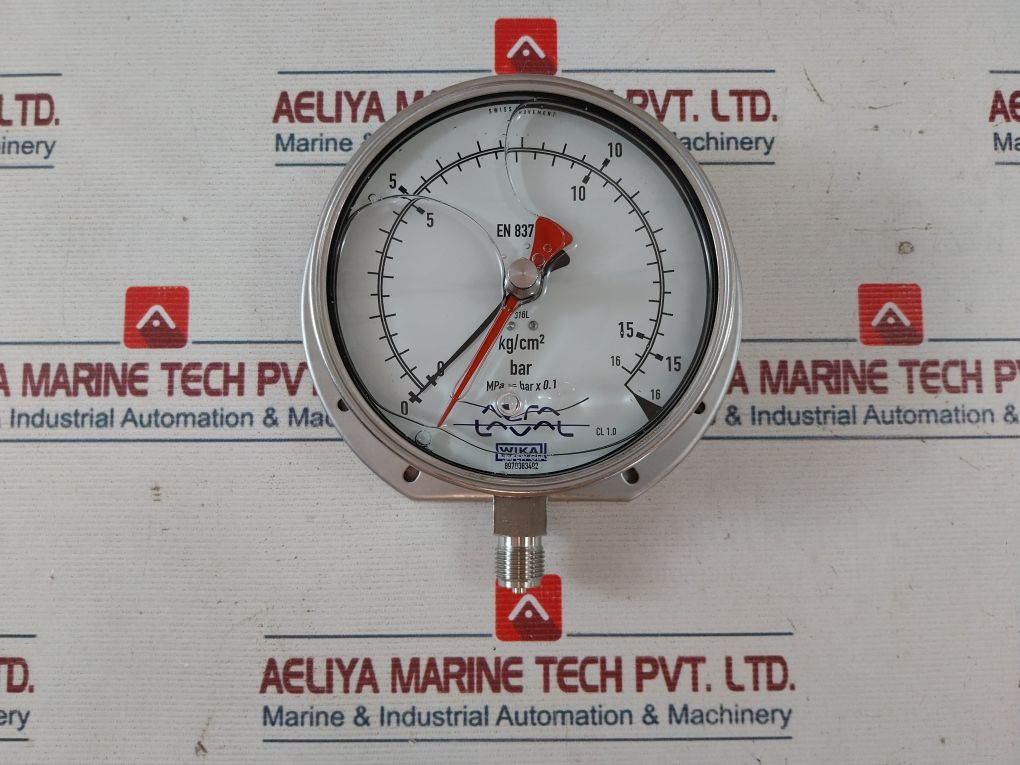 Wika 316L Pressure Gauge En 837 0-16 Bar
