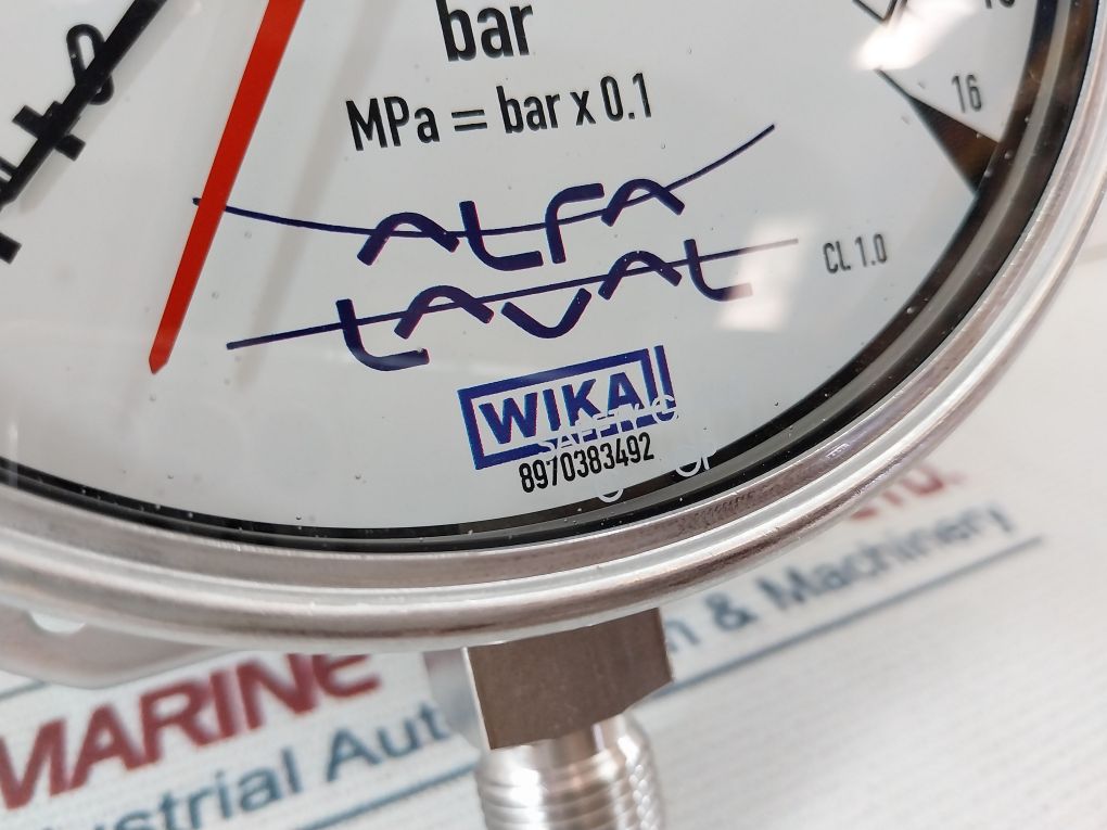 Wika 316L Pressure Gauge En 837 0-16 Bar